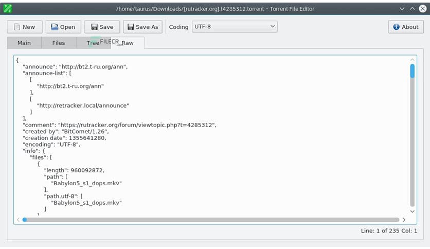 Torrent File Editor 1.0.0