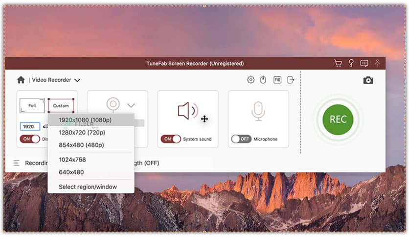 TuneFab Screen Recorder 2.2.28