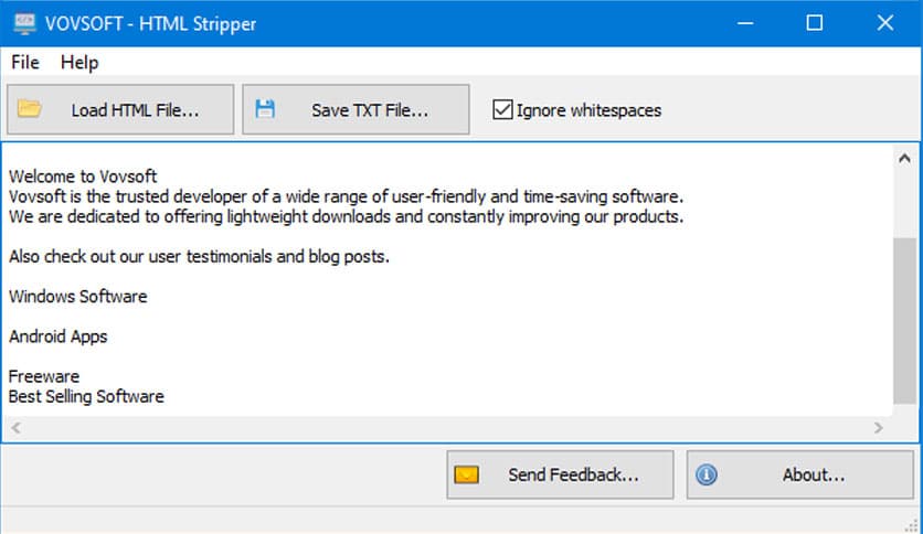 VovSoft HTML Stripper 2.4