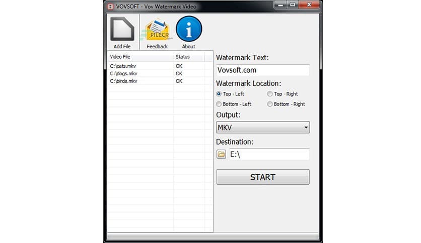 VovSoft Watermark Video 2.2