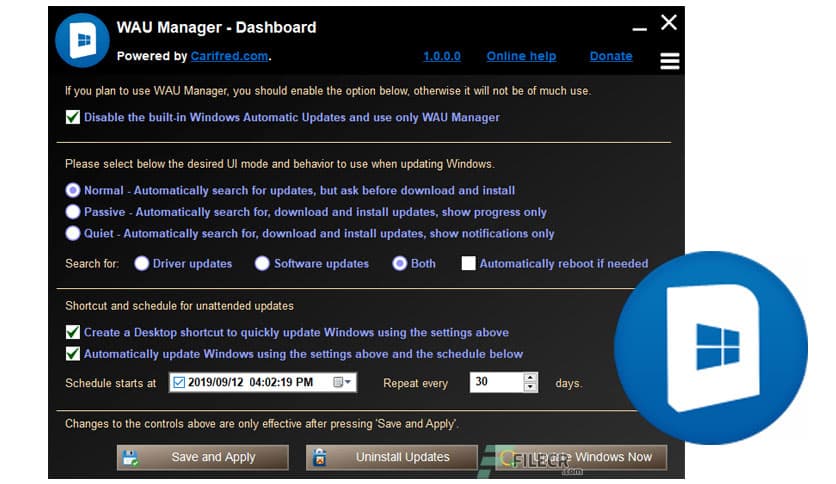 WAU Manager (Windows Automatic Updates) 3.8.5.0