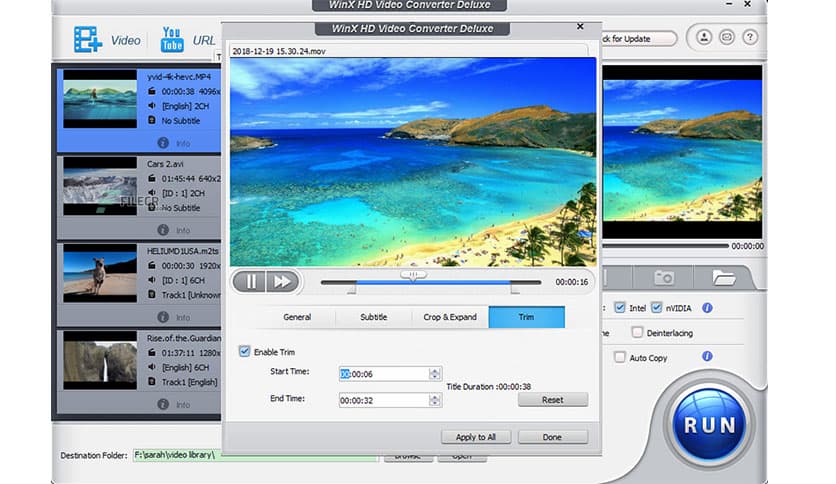 WinX HD Video Converter Deluxe 5.18.1.342