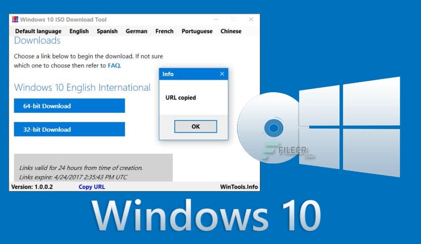 Windows 10 ISO Download Tool 1.2.1.14