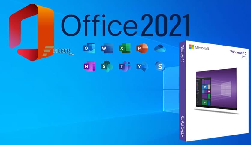 Windows 10 Pro + Office 2021 Pre-Activated