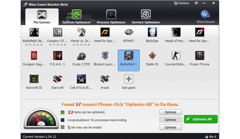 Wise Game Booster 1.5.7.81