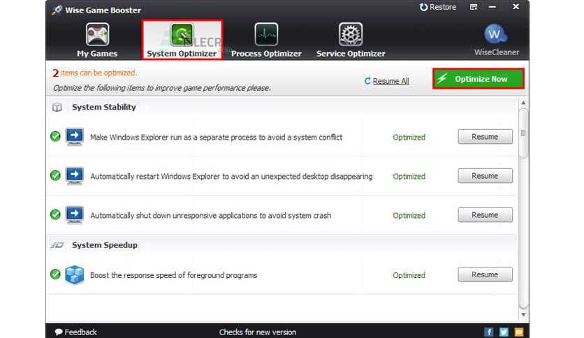 Wise Game Booster 1.5.7.81
