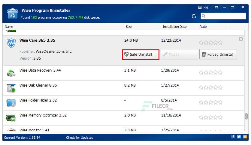 Wise Program Uninstaller 3.2.8.272