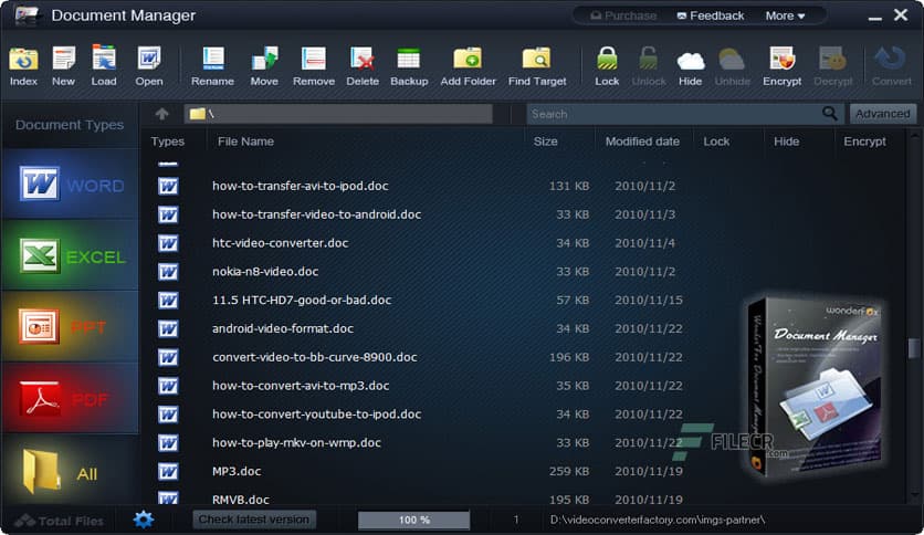 WonderFox Document Manager Pro 1.2