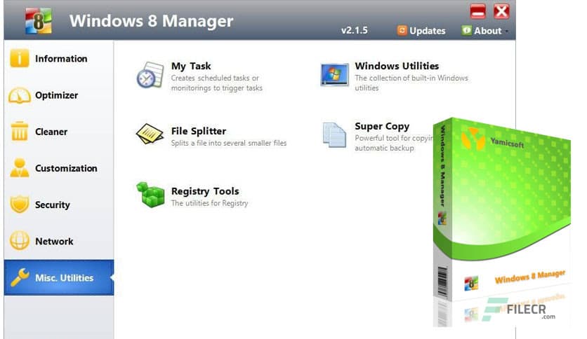 Yamicsoft Windows 8 Manager 2.2.8