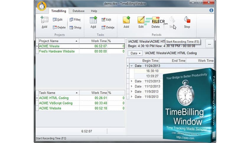 ZPAY TimeBillingWindow 2.0.34