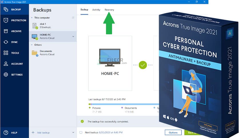 Acronis True Image 2021 Build 39287