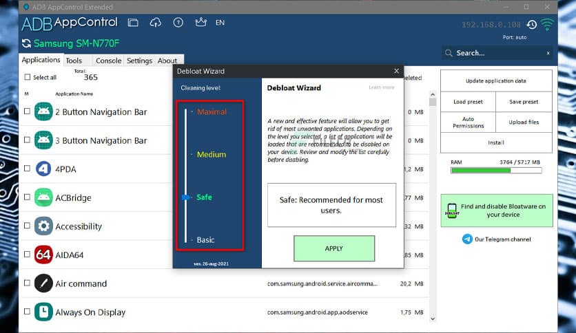 ADB AppContro 1.8.6 Extended