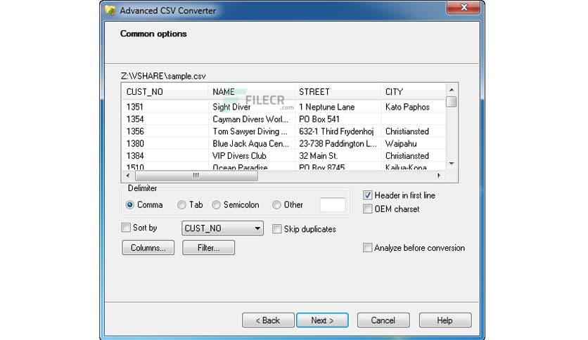 Advanced CSV Converter 7.90