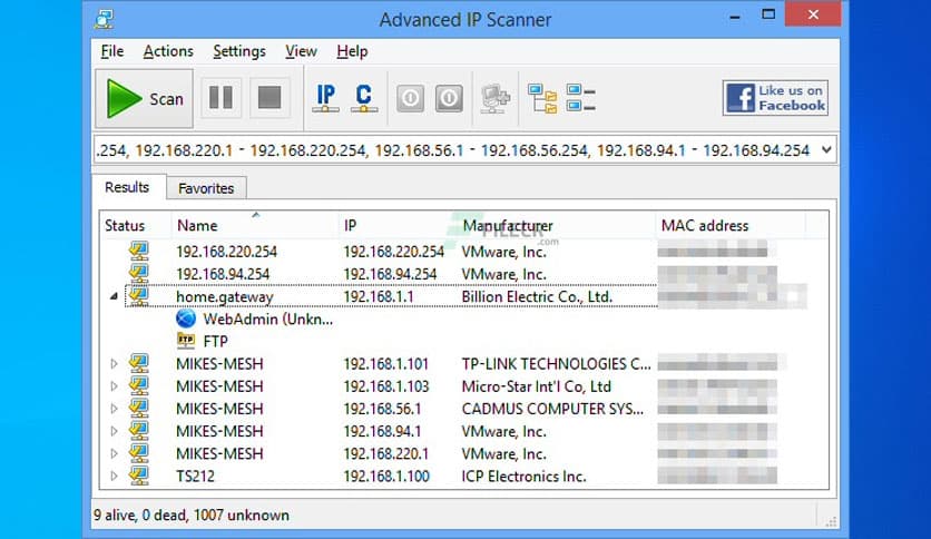 Advanced IP Scanner 2.5.4594.1