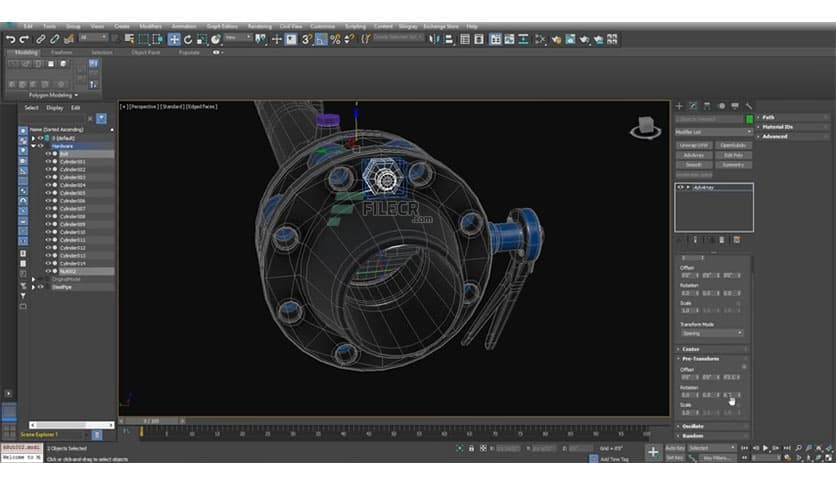 AdvArray – Modifier for 3ds max