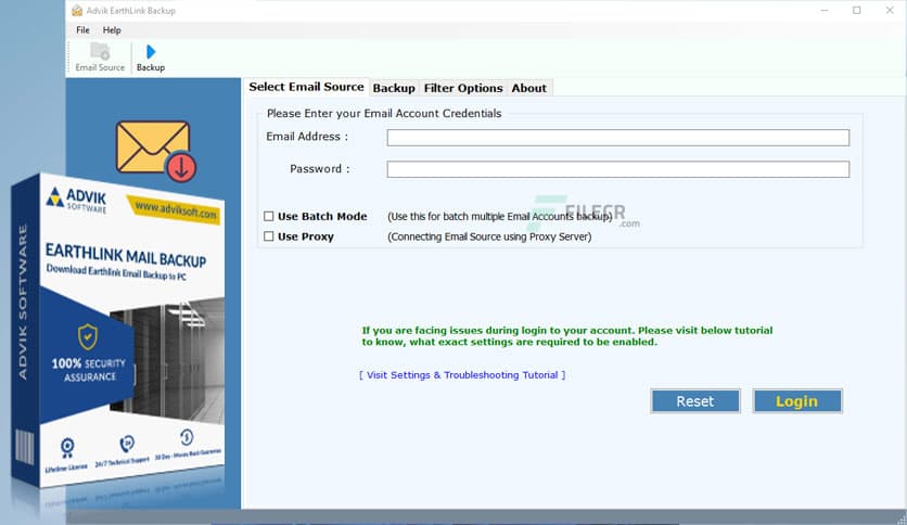 Advik EarthLink Backup 4.0