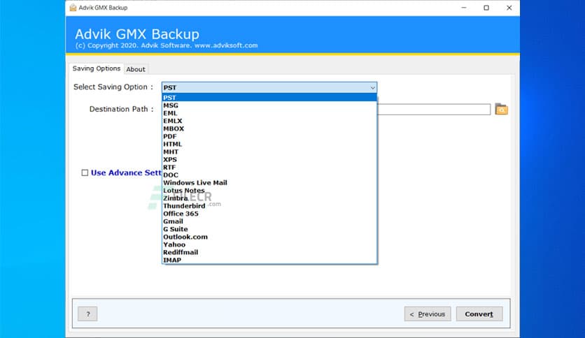 Advik GMX Backup 4.0