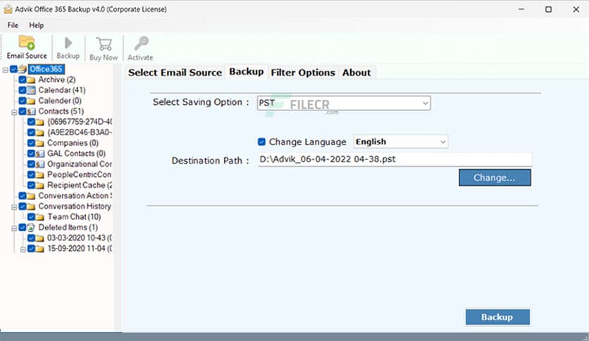 Advik Office 365 Backup 4.2