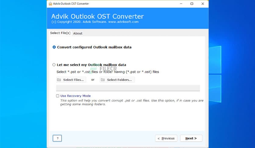 Advik Outlook OST Converter 7.2