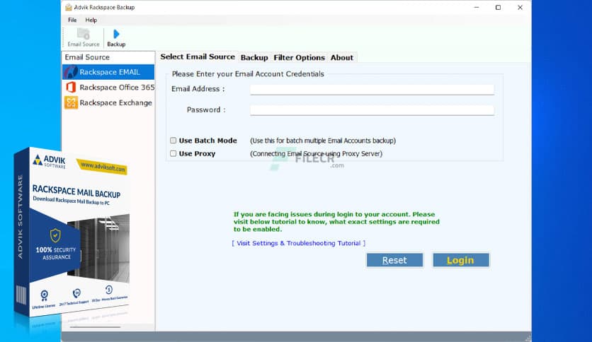 Advik Rackspace Backup 4.0