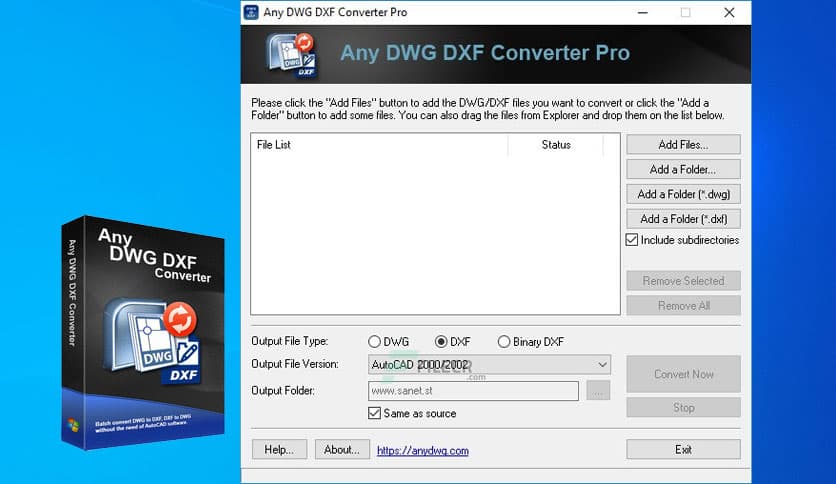 AnyDWG Software DWG DXF Converter 2027.0