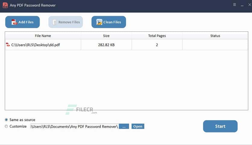 Any PDF Password Remover 9.9.8
