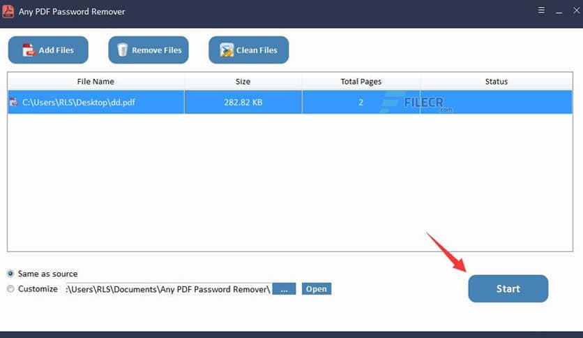 Any PDF Password Remover 9.9.8