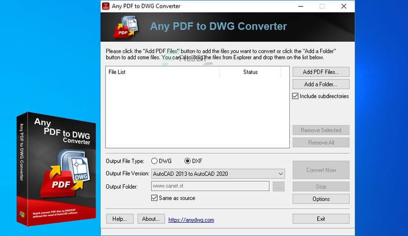 AnyDWG Software PDF to DWG Converter 2027.0