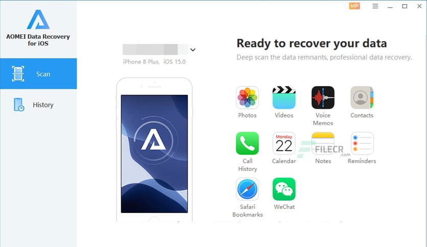 AOMEI Data Recovery for iOS 2.0