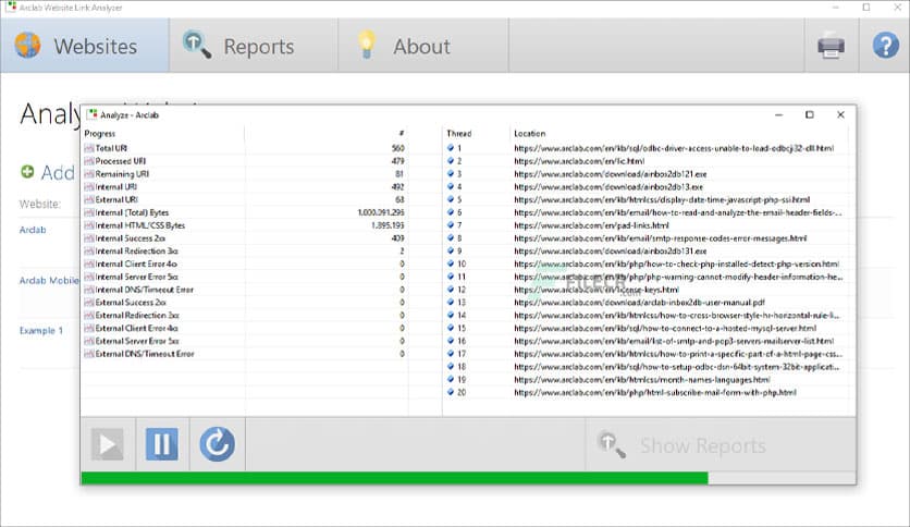 Arclab Website Link Analyzer 3.0