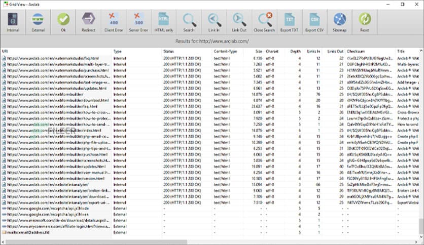 Arclab Website Link Analyzer 3.0