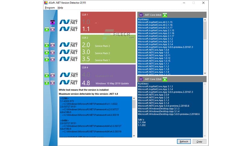 ASoft .NET Version Detector 22 R2