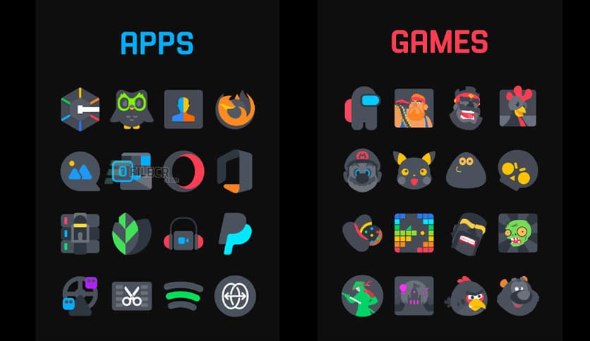 Asphalt – Dark Icon Pack 66