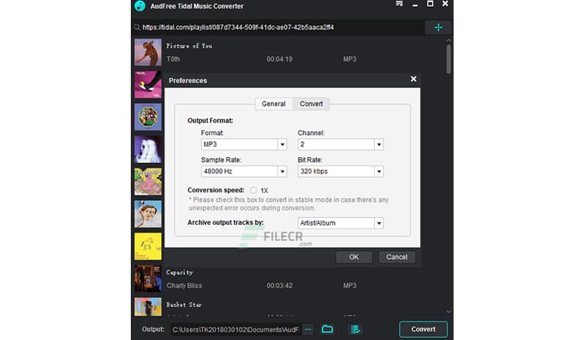AudFree Tidal Music Converter 2.18.0.169