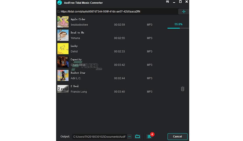 AudFree Tidal Music Converter 2.18.0.169