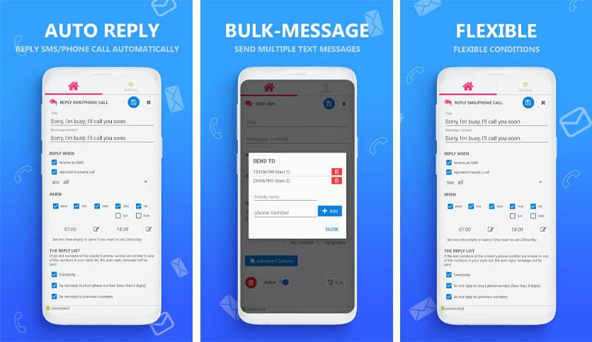 AUTO MESSAGE send response sms 2.8651