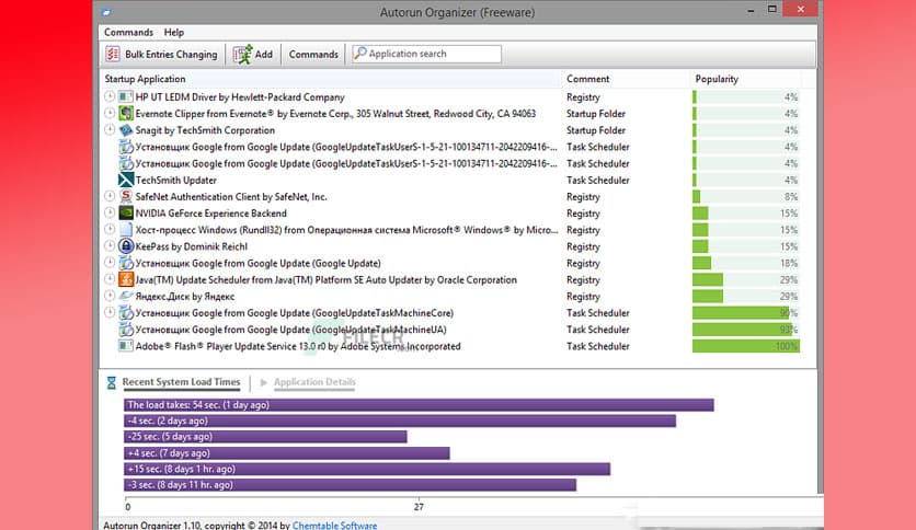 Autorun Organizer For Windows Free 1.6
