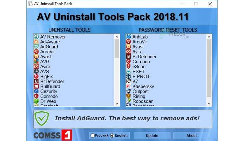 AV Uninstall Tools Pack 2021.05