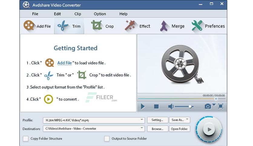 Avdshare Video Converter 7.6.2.9498