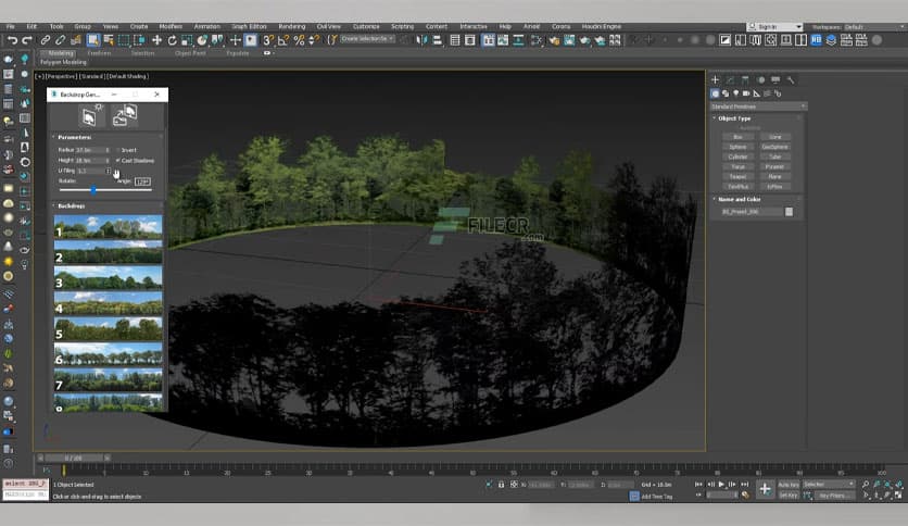 Backdrop Generator 1.0 for 3dsmax