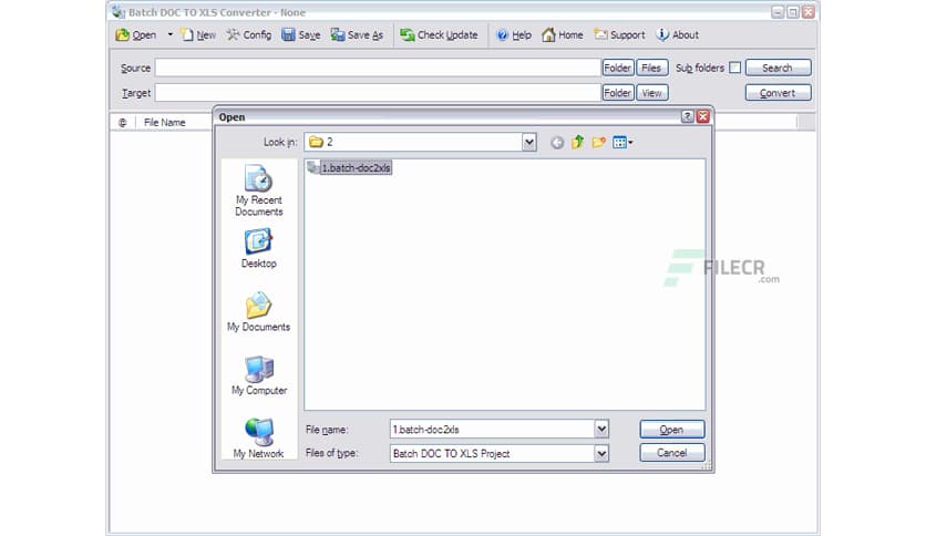 Batch DOC TO XLS Converter 2021.13.104.2909