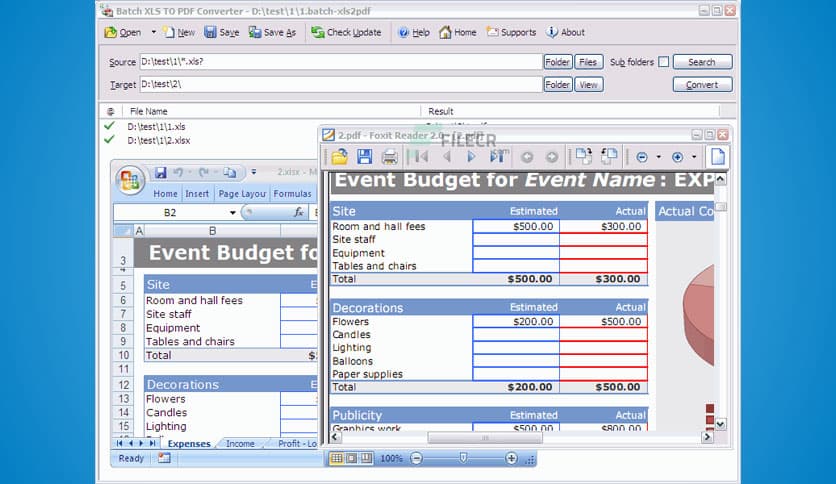 Batch Excel to PDF Converter 2022.14.731.1935