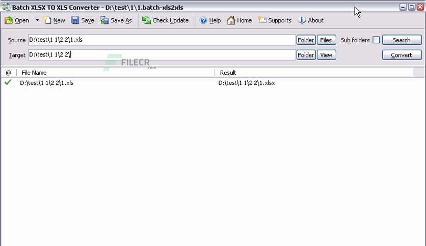 Batch XLS and XLSX Converter 2025.17.1219.2705