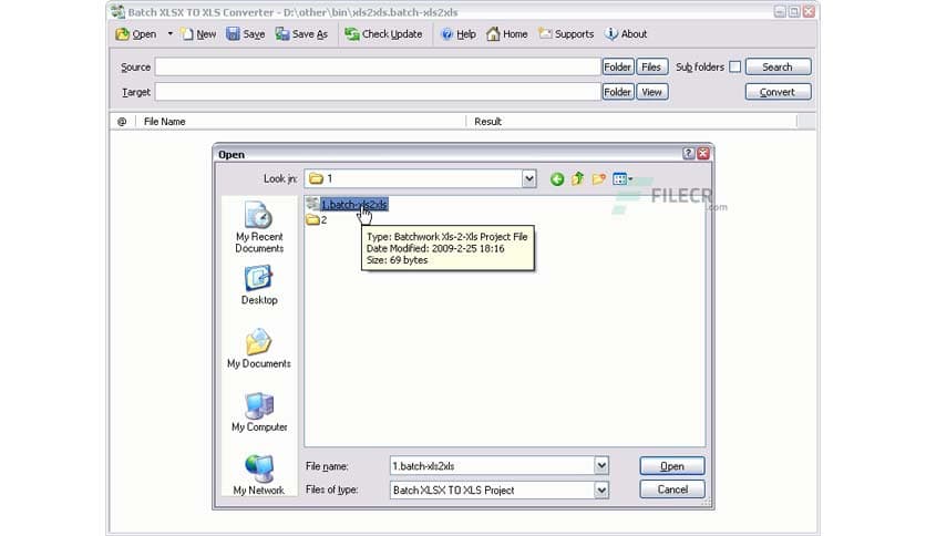 Batch XLS and XLSX Converter 2025.17.1219.2705