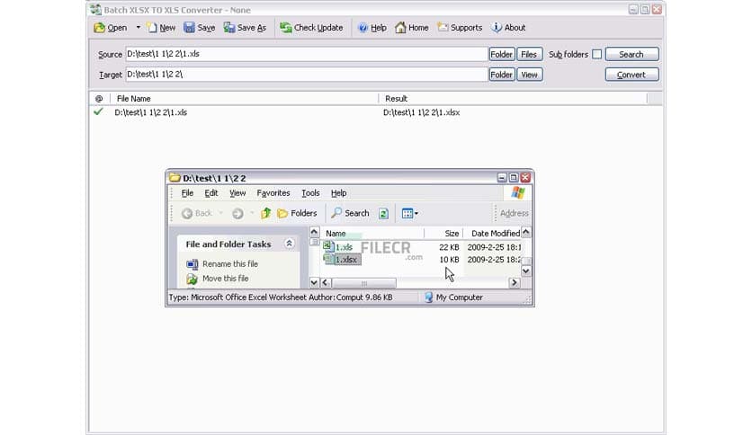 Batch XLS and XLSX Converter 2025.17.1219.2705