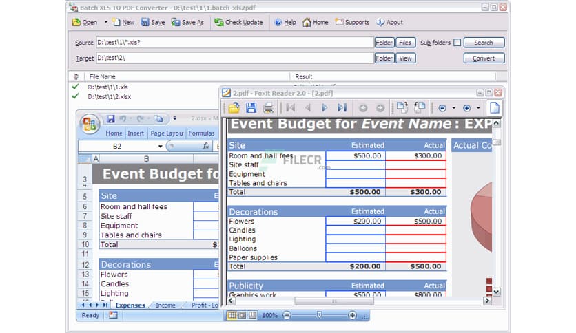 Batch XLS to PDF Converter 2025.17.1219.2077