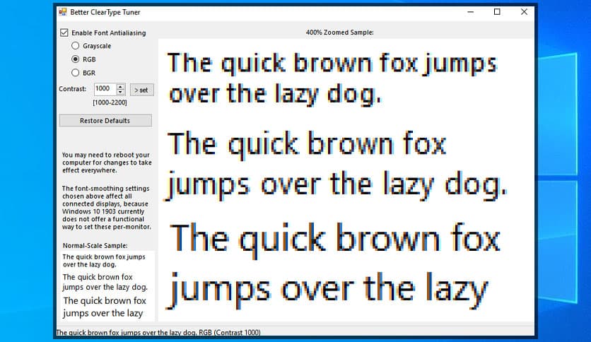 Better ClearType Tuner 1.4.0.1