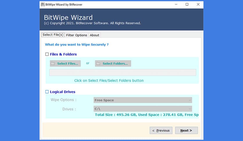 BitRecover BitWipe Wizard 6.2