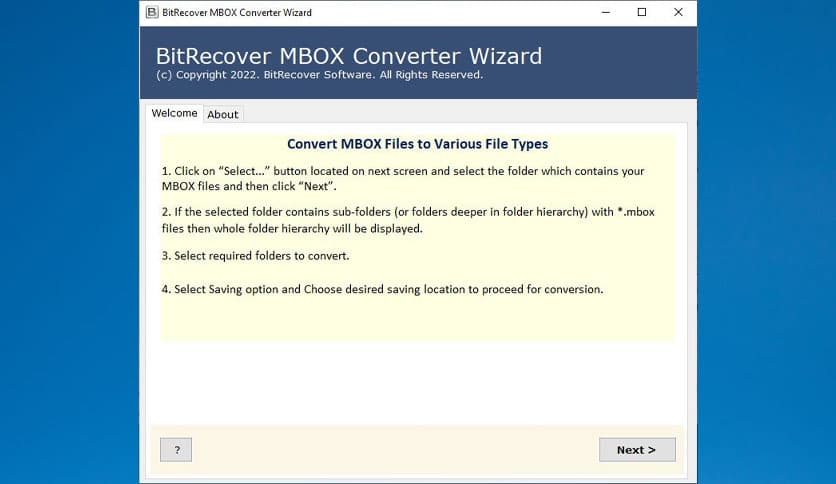 BitRecover MBOX Converter Wizard 10.3