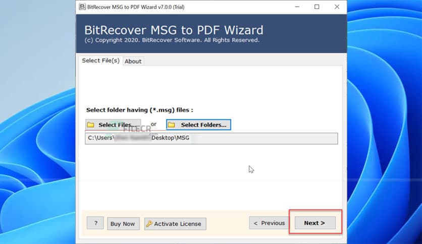 BitRecover MSG to PDF Wizard 26.1